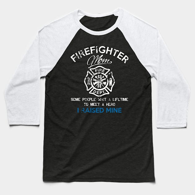 Firefighter Mom Baseball T-Shirt by veerkun